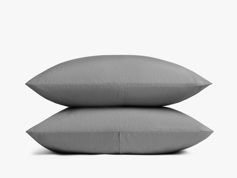 Paire de taies d'oreiller compatibles : 100% pur coton naturel