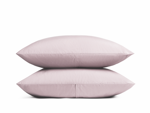 Paire de taies d'oreiller compatibles : 100% pur coton naturel