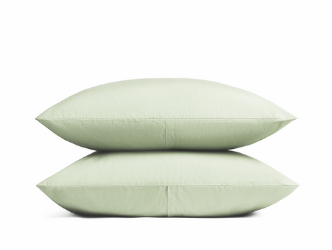 Paire de taies d'oreiller compatibles : 100% pur coton naturel